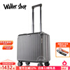 Walker Shop light luxury brand luggage small boarding suitcase trolley case 18 inches lightweight aluminum frame travel box temperament gray 18 inches