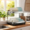 Best Helper Kitchen Storage Rack Stainless Steel Dish Rack Multifunctional Drain Rack Large Capacity Countertop Kitchen Utensils