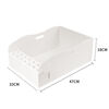 Cat litter box foldable disposable cat litter box outdoor portable PP waterproof extra large cat toilet travel pet supplies off-white large size 47*33*18cm