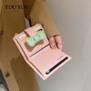 Toutou2025 women's thin banknote holder ID storage card bag coin purse women's bow clutch bag New Year's Horse Year gift