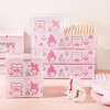 Yusenyi Desktop Small Sundries Storage Box HelloKitty 50th Anniversary Small Storage Box with Cover - 4 Pack with Cover