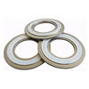 Deqi metal spiral wound gasket, high temperature flange seal, graphite reinforced flange gasket DN25 (carbon steel basic type, 10 pieces)