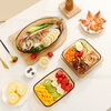 Corning tableware heat-resistant glass steamed fish plate oval baking pan amber dinner plate dish plate rice plate microwave safe