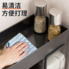 Best helper seasoning storage rack kitchen multi-functional seasoning box condiment storage rack no punching wall hanging artifact 6 boxes of gun ash