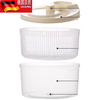 Tuojin vegetable dehydrator 2025 new hand-pressed drain basket vegetable washing artifact quick drying cream white