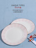 XIANGYUANMEI Bone China Plate Creative Dish Plate Home Dining Plate European Plate Square Plate Deep Plate Fish Plate Steak Plate Breakfast Plate Tableware 10-inch Flat Plate Large Dish Plate Seafood Plate Fruit Plate No Soup Dish Plate 6
