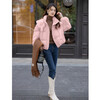 Ives (ITISF4) Anchor Red Down Jacket Winter Korean Version Thick Warmth High-Level Loose 90 White Duck Down Pink S