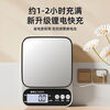 Meishute German stainless steel kitchen scale household food scale small and accurate tea grams jewelry scale stainless steel upgraded model - stainless steel rechargeable model accurate measurement 0.1g accuracy