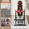 BILLNA inversion machine home inverted hanging stretch lumbar spine assistor inversion device lumbar traction stretcher inversion fitness equipment red and black | posture cushion supreme comfort model highly recommended | fully upgraded accessories