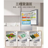 Haier Refrigerator Double Door Small Refrigerator Rental Office Household 1.1m/1.5m High Two Door Refrigerated Freezer Small Refrigerator Apartment Ultra-Thin Energy Saving Fresh Preservation Smart 193 liters air-cooled frost-free + first-level energy efficiency + black gold purification