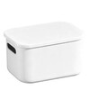 Visitor desktop storage box miscellaneous storage box household snacks toys toys snack storage basket storage box storage box large heightening and thickening 2 pieces with lid