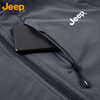 JEEP Jeep Jacket Men's Velvet Thickened Warm Jacket Autumn and Winter Casual Top Men's Dark Gray Velvet XL