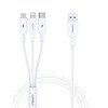 PISEN is suitable for Huawei Apple 15 charging cable iPhone16 data cable type-c two-in-one fast charging one-to-two multi-function car multi-purpose Xiaomi 14 mobile phone three-in-one multi-head 1.2 meters type-c Apple 5-16 universal three-in-one data cable