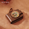Toutou ladies retro girl wallet card bag multifunctional coin purse clutch bag as a gift for girlfriend birthday new year year of the horse