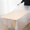 Yijie disposable tablecloth thickened waterproof round table tablecloth rectangular plastic film commercial household small picnic mat 1.8mx1.8m (10 pieces) white