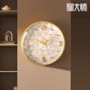 Copper Master Wall Clock Living Room 2026 Modern High-end Light Luxury Style Wall Clock Simple Clock Home Creative Watch Brass Real Shell Diamond Dial-Brand Movement-Large Size