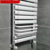 Qinkai aluminum composite small basket bathroom radiator household water floor heating radiator wall-mounted bathroom 400 center distance 600 high 7+4