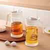 Sungsa glass oil pot automatic opening and closing kitchen household oil can pot soy sauce bottle vinegar pot high temperature resistant oil bottle oil drum high borosilicate glass oil pot 480m1 pack