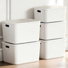 Visitor desktop storage box miscellaneous storage box household snacks toys toys snack storage basket storage box storage box large heightening and thickening 2 pieces with lid