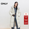 ONLY2025 Winter New 90 White Goose Down Detachable Fox Big Fur Collar Down Jacket Women|125412004 A06 Swire White XS