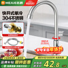 MG (MEJUE) 304 stainless steel single cold water faucet balcony pool sink faucet healthy net lead 360 rotating Z-011371
