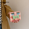 Toutou2025 women's thin banknote holder ID storage card bag coin purse women's bow clutch bag New Year's Horse Year gift