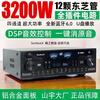 Shanyu's new 4-channel high-power amplifier with DSP anti-howling one-click original sound cancellation Bluetooth digital fiber coaxial power amplifier player 7000 power amplifier (2600W peak total power)