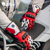 Alien Monster Riding the Wind Motorcycle Electric Heated Gloves Winter Riding Genuine Leather Waterproof Warmth Heating Rider Equipment Red L