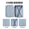 Super-soluble suitcase 20-inch boarding case suitcase universal wheels travel lightweight trolley case anti-scratch wear-resistant compression password box deep sea blue