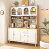 Haishi Shengbao log cream style sideboard wall-mounted integrated storage cabinet kitchen guest dining room multi-functional storage storage cabinet wine cabinet 60*40*81 milk white/embossed door delivered to the home
