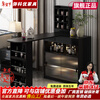 Mikeyou bar counter black cream style home island dining table living room balcony partition cabinet sofa side cabinet small apartment sideboard installation included light luxury black bar counter