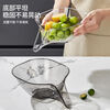 Yusen Yi Wash Fruit Drain Basket Multifunctional Sink Wash Basin Convenient Internet Celebrity Kitchen Plastic Drainage Bowl Creative Fruit Plate Transparent Gray One + Transparent Color One