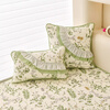 Xizi yarn pure cotton fabric bay window mat window sill mat universal for all seasons 2026 new thin style light luxury high-end machine washable cover cloth Green field forest non-pilling non-stick hair fine workmanship 90cm*240cm