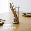 Yushijia 304 stainless steel wall-mounted chopstick basket chopstick cage draining hole-free household chopstick spoon barrel storage hanger large
