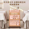 Yusenyi Beauty Salon Trolley Advanced Skin Management Tool Cart Movable Push Shelves Cupping Cart Flagship Three-layer Simple Fence Model 35CM