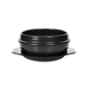 Stone pot bibimbap pot, Korean-style bowl casserole, household Korean noodle pot, commercial miso soup noodle stone pot 4# stone pot + 20CM square mat + bamboo lid (large) 1600ml