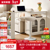 Quanyou Home Multifunctional Cream Style Bar Telescopic Corner Cabinet Storage Work Leisure Dining Table Chair Furniture