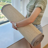Yulu summer mat bay window mat customized bamboo mat window sill mat bedroom tatami cushion bed and breakfast tea room balcony seat cushion carbonized color 1.5 cm thickness please contact customer service for customization