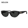 BOLON Tyrannosaurus glasses Yang Zi's same style cool cat-eye narrow frame sunglasses for women, fashionable sunglasses for men, sun protection BL3308, light and thin double upgrade BL3308C10 bright black frame-polarized