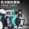 Yuyingzhifu micro tillage diesel model cultivator four-wheel drive high-horsepower rotary cultivator agricultural tiller plowing machine 170 gasoline air-cooled model full set of accessories four-wheel drive high-horsepower micro cultivator hard soil