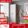 Quanyou Home Solid Wood Handle Bedroom Wardrobe Furniture Modern Simple Floor Standing Wardrobe Hanging Wardrobe Storage Storage Cabinet