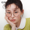 QINA Hou Minghao's same style myopia glasses frame 26 new titanium frame cat eye optical glasses for women QA6026 B13