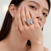 2026 new female smart ring, good-looking couple gift, pedometer, exercise, heart rate, blood oxygen, sleep monitoring, Hipto smart ring, Dieying No. 8, inner diameter 18.1mm