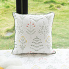 Bay window mat window sill mat 100% cotton for all seasons non-slip thin 100% cotton fabric pastoral style tatami balcony mat Shili Fangcao-white 110*240cm