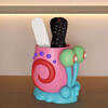 Creative and cute small snail pen holder storage box office desktop student children girls boys large capacity high appearance small snail pen holder