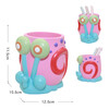 Creative and cute small snail pen holder storage box office desktop student children girls boys large capacity high appearance small snail pen holder