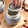 Baijie lard jar ceramic large capacity high temperature resistant seasoning jar lard jar chili jar Chinese lard cup + spoon 700ml
