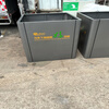 Outdoor stainless steel flower box, landscape flower bed, flower pot, commercial street sales department, flower trough, square tree box customization, style one, consult customer service for customization, length 120*width 40*height 50cm (galvanized sheet)