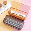 Transparent chopstick storage box kitchen household drain with lid chopstick tube tableware spoon chopstick cage storage rack gray 1 piece