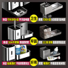 Munich 304 stainless steel toilet brush rack bathroom wall-mounted punch-free toilet cleaning soft brush storage artifact mirror-simple toilet brush with water tray